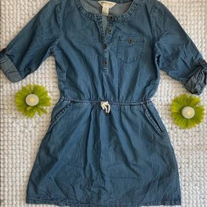 Forever 21 Girls Denim Dress Sz: (9/10)